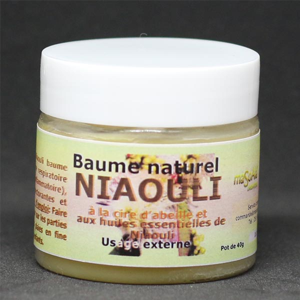 Niaouli, baume à la cire d'abeille, pot de 40 g, Masoala Laboratoire