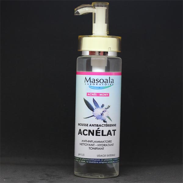 Acnélat, Mousse pour acnés, flacon de 200ml