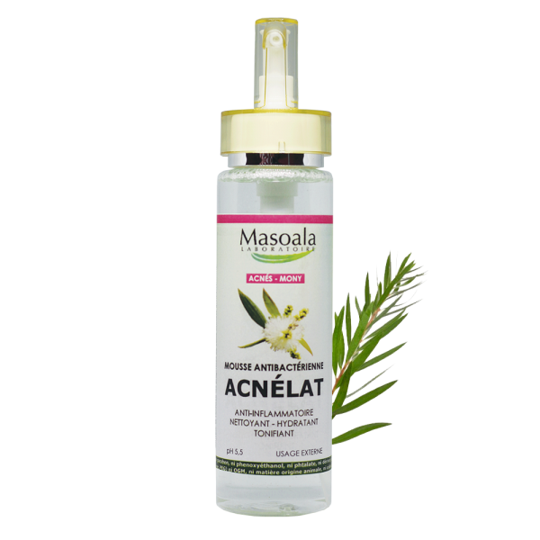 Acnélat, Mousse pour Acnés, Flacon de 200ml