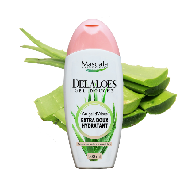 Delaloes Gel Douche, Flacon de 200 ml