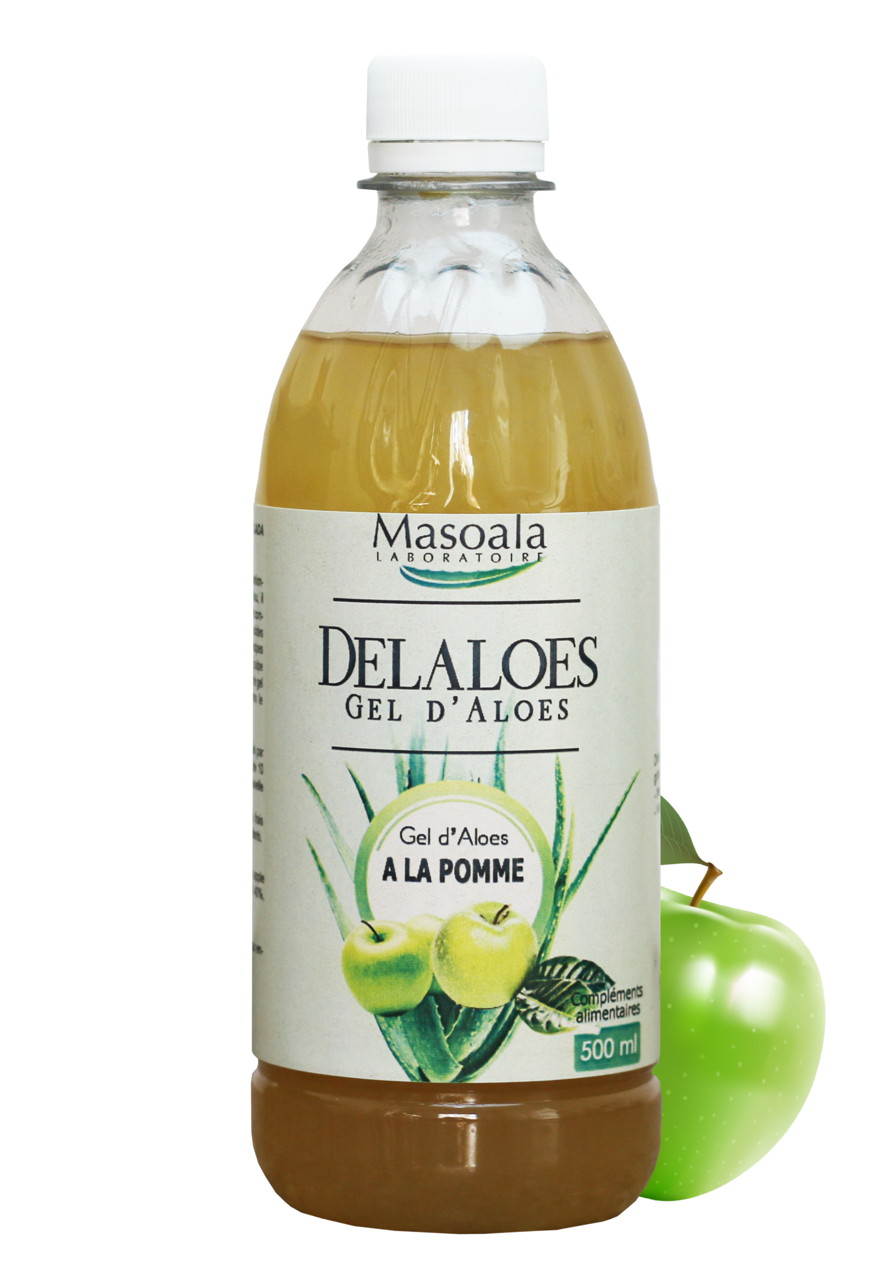 Delaloes, Aloes à la Pomme, Flacon de 500 ml