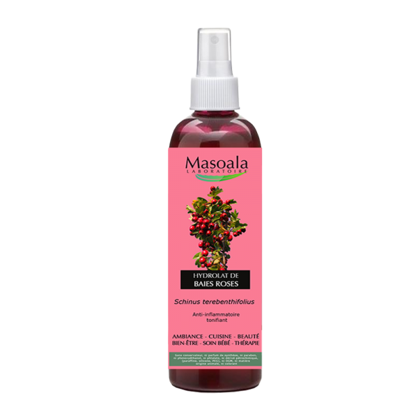 Hydrolat de Baie Rose, Flacon Spray de 170 ml