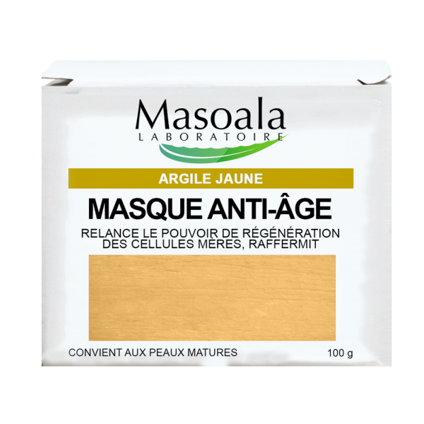 Masque Anti-âge, à l'Argile Jaune, pot de 100 g