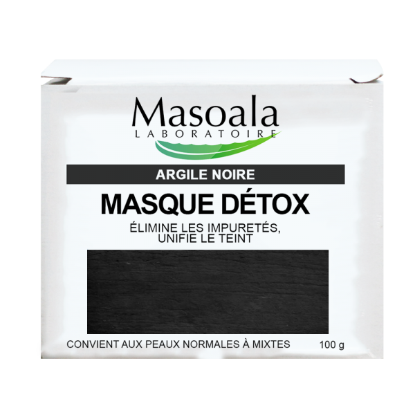 Masque Détox, à l'Argile Noire, pot de 100 g