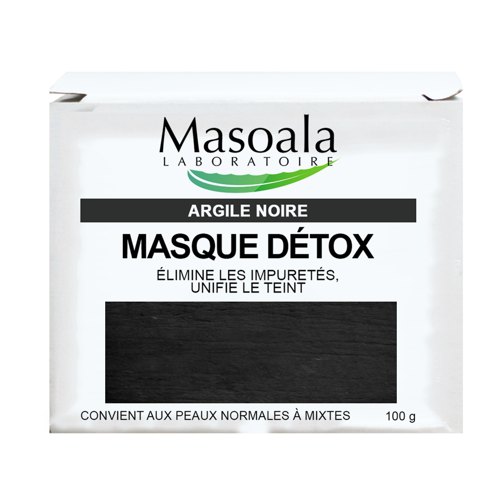 Masque Détox, à l'Argile Noire, pot de 100 g