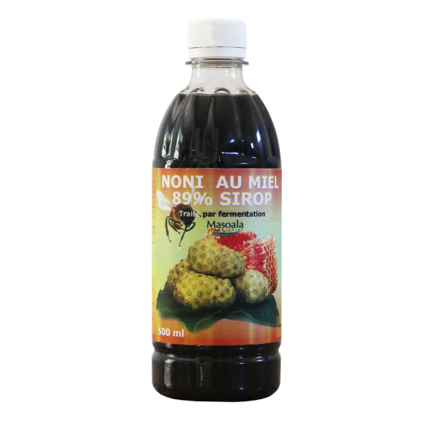 Noni au Miel, 89% Sirop, Flacon de 500 ml