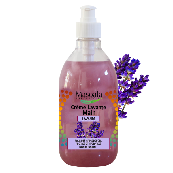 Crème Lavante Main, Lavande, Flacon de 500ml