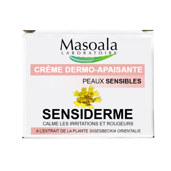 Sensiderme, Crème Dermo-apaisante, Peaux Sensibles, pot de 50 g