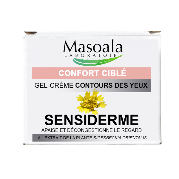 Sensiderme, Gel-crème Confort ciblé, Contours des yeux, pot de 50 g