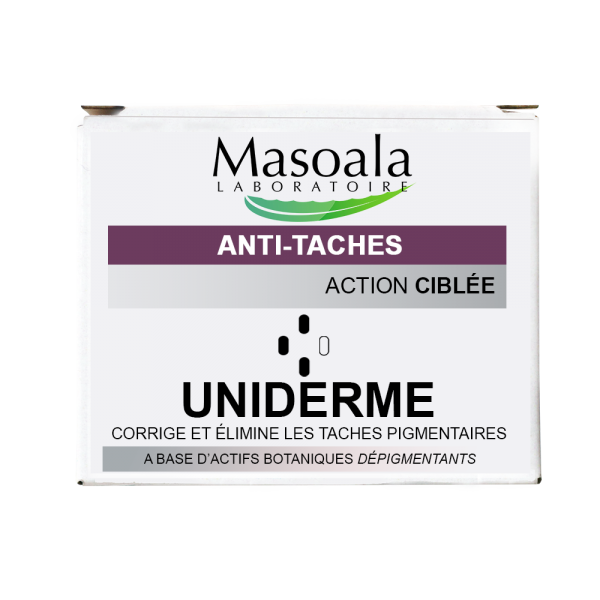 Uniderme, Crème Anti-tâches, Masoala Laboratoire, pot de 50 g